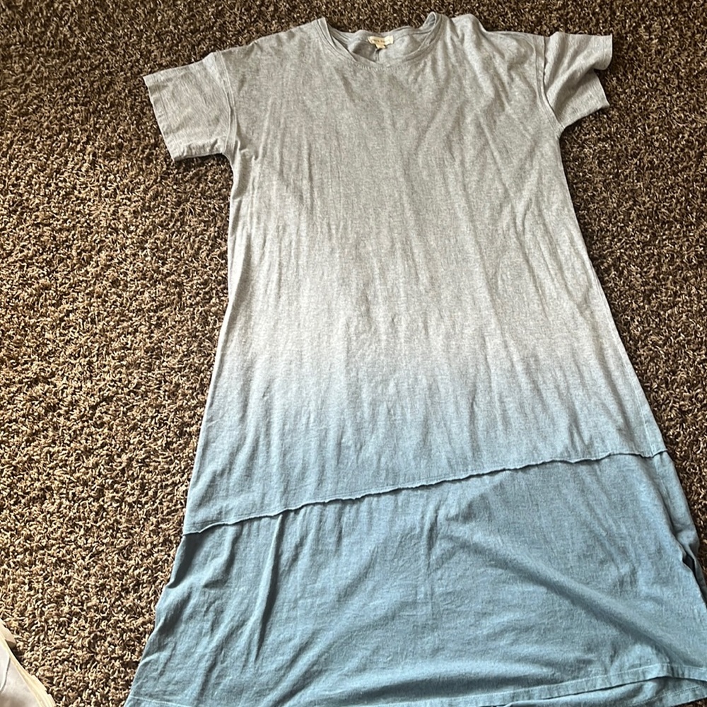 Shop Stevie Sun Dress, Blue to Gray